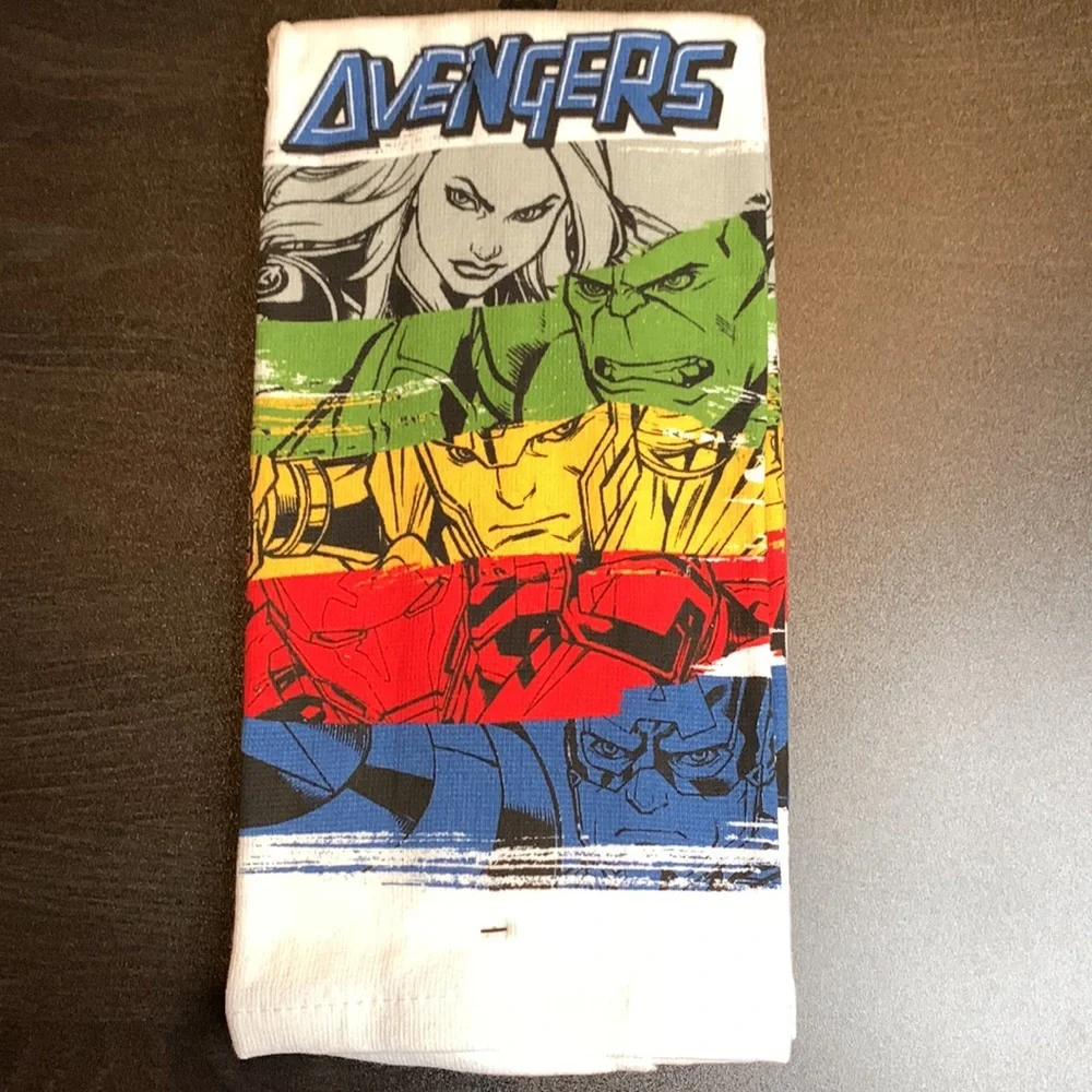 Avengers 2PK Kitchen Towels and Dish Drying Mat